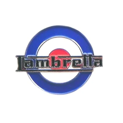 Image of Metal Enamel Pin Badge Brooch Scooter Mod RAF Roundel Lambretta
