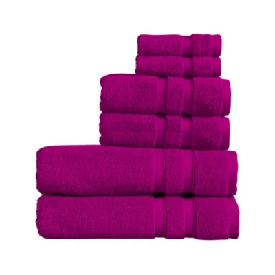 Image of Christy Chroma Purple Towels Set of 6 2 Bath Sheets Hand Face Highly Absorbent Heavyweight 675GSM Bold and Bright Soft Smooth Bathroom Shower 100% Cotton Sustainably Made