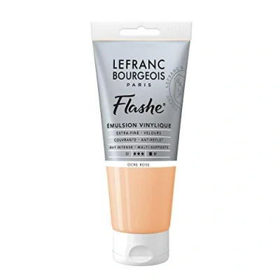 Image of Lefranc Bourgeois Acrylic Vinyl Emulsion, Pink Ochre, 80 ml (1er Pack)