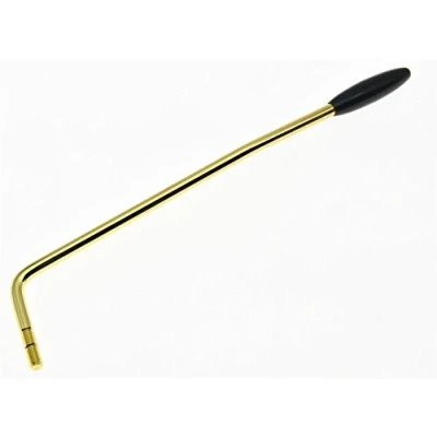 Image of KAISH Mexico Standard ST Strat Style Guitar Tremolo Trem Arm Whammy Bar for Strat/Stratocaster Gold with Black Tip