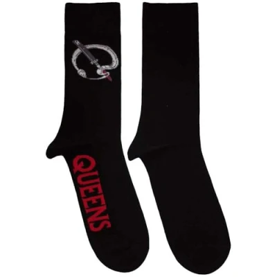 Image of Rock Off officially licensed products Queens Of The Stone Age Q Emblem Ankle Socks One Size