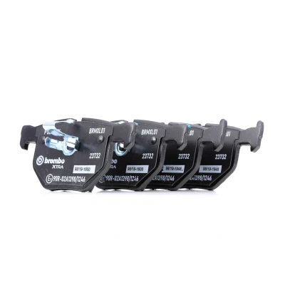 Image of 34212339276, 34212339277, 34212339278, 34212339279, 34212339290 Brake pad set BREMBO P 06 033X prepared for wear indicator without accessories