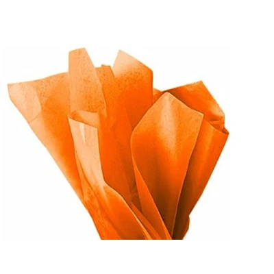 Image of MustBeBonkers Tissue Wrapping Paper Sheets 16gms Acid Free 50x75 cm (Orange, 50)