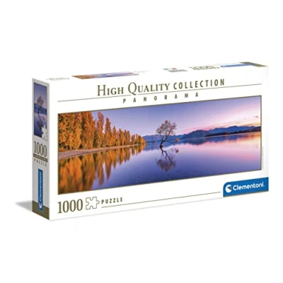 Image of Clementoni Collection 39608, Lake Wanaka Tree Panorama Puzzle 1000 pieces, Ages 10 Years Plus, Multi Coloured
