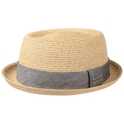 Image of Stetson Robstown Toyo Pork Pie Hat Sun Summer (L (58 59 cm) Nature)