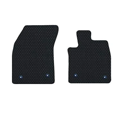 Image of Nicoman Hex Fully Tailored Car Mats Fit (2018 present Focus MK4 Saloon/Estate/Hatchback) (Front Set 2 Piece,Black)