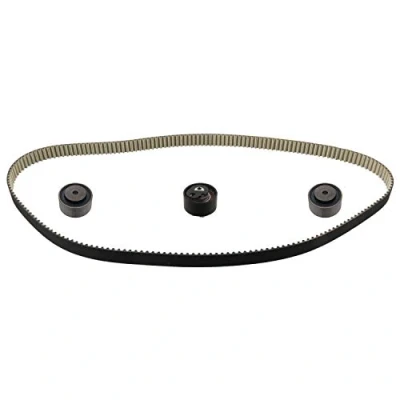 Image of LR016655, LR016655S2 Timing belt kit FEBI BILSTEIN 101048 195 with rounded tooth profile incl. tensioner pulley, guide pulleys