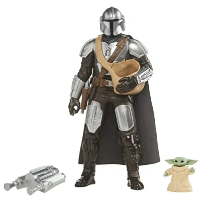 Image of Hasbro Star Wars F51945F1 Galactic Action Mandalorian and GROGU, Multicolored