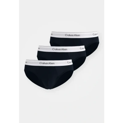 Image of Calvin Klein Underwear HIP Brief 3 PACK ICON Cotton Stretch Briefs, Men&#039;s, Size: Small, Black
