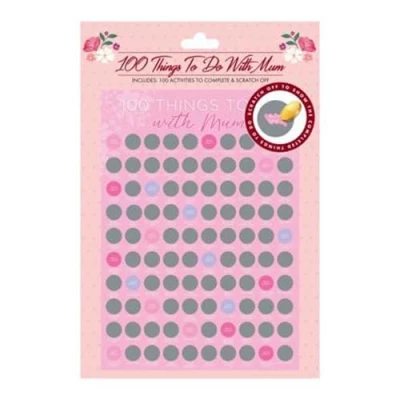 Image of 100 Things To Do With Mum Scratch Off List Gift for Mother&#039;s Day &amp; Birthdays