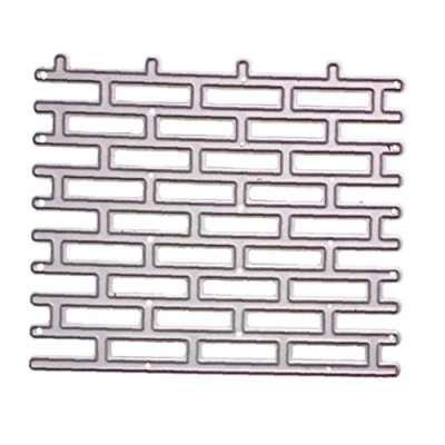 Image of Lankater Wall Brick Cutting Dies Metal Embossing Folder Stencil Scrapbooking Paper Card Diy Craft Template