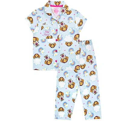 Image of Paw Patrol Girls Pyjamas Skye Blue 4 5 Years