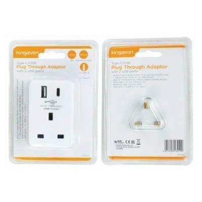Image of Type C/USB Power Strip with 2 USB Ports By Kingavon