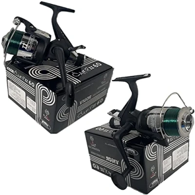 Image of NEW Vigor Carp II 60 Coarse Fishing Reel Dark Green PRELOADED Line