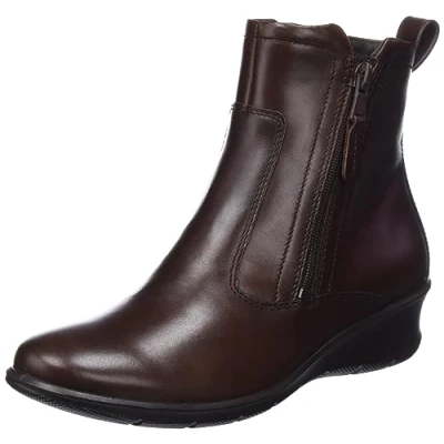 Image of Felicia Full Grain Leather Women&#039;s Zip Up Ankle Boots