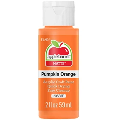 Image of Plaid JA20588 Acrylic Paint, Pumpkin Orange, 2 oz