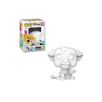 Image of Funko POP! Disney: Lion King Simba (DIY) White the Collectable Vinyl Figure Gift Idea Official Merchandise Toys for Kids &amp; Adults Movies Fans Model Collectors