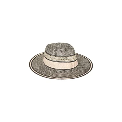 Image of PIECES Women&#039;s Pcbibbi Straw Hat Box Sww, Nature/Detail:ST 3, One Size