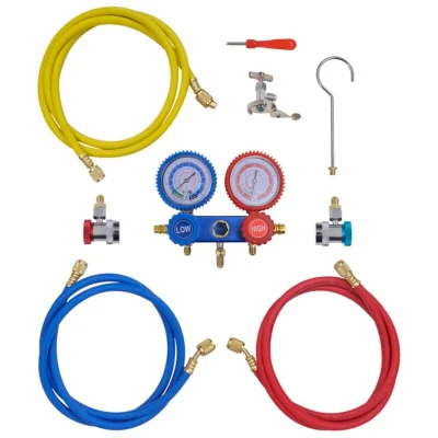 Image of vidaXL 2 way Manifold Gauge Set in Tool Kit