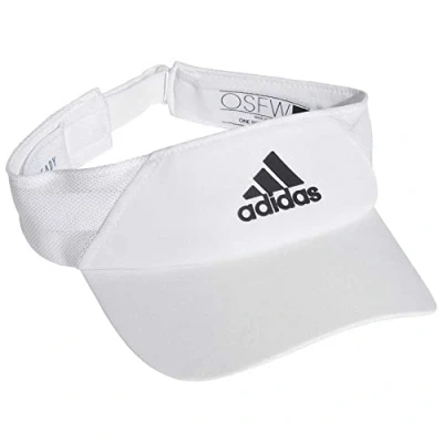 Image of adidas A.Rdy Visor Visor, Unisex Adult, White/White/Black, One Size