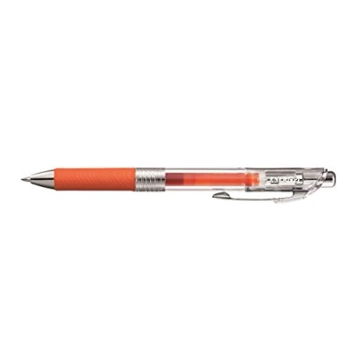 Image of Pentel EnerGel Pure BL77TL Retractable Gel Pen Orange (Pack of 1)