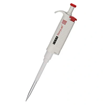 Image of stonylab Single Channel Pipettor Controller, Adjustable Variable Volume Micropipette Pipette Pipet with Autoclavable Tip Cone for Laboratory Research, 100 1000 µL
