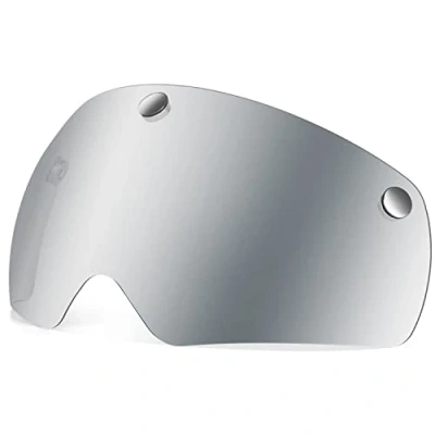 Image of Victgoal Bike Helmet Goggles Visor Strong Magnetic Eye Shield (Silver)