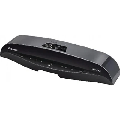 Image of Fellowes Calibre A3 Laminator Machine for Small Office Use 1 Minute Warm Up Time with Auto Shut Off and Sleep Mode Feature 80 125 Micron 10 A4 Laminating Pouch Starter Pack Included Black