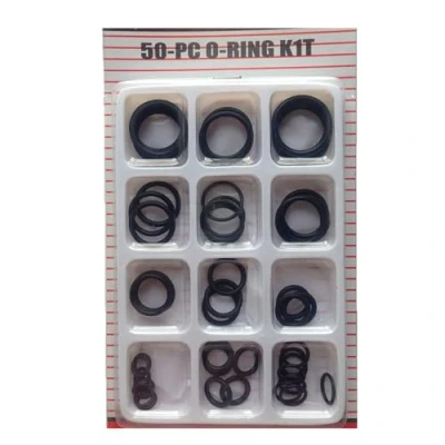 Image of Lizzy 50 Pcs O Rings Gasket Kit 12 Sizes Rubber Washers Assorted, Kitchen Tap Seals Spacers Insulating Plumbing Plumber Sealing For Quick Repair