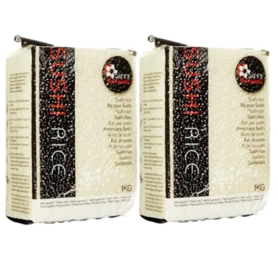 Image of Kobasuki Sushi Rice Short Grain for Japanese Cooking 1KG (Pack of 2)