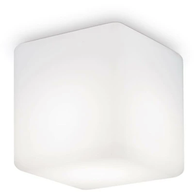 Image of Luna 1 Light Square Surface Mounted Downlight White IP44