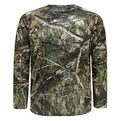 Image of Mossy Oak Men&#039;s Standard Hunting Shirt Camo Clothes Long Sleeve, Country DNA, 3X