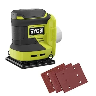 Image of RYOBI ONE+ 18V Cordless 1/4 Sheet Sander (Tool Only), PCL401B, Green