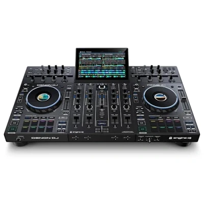 Image of Denon DJ PRIME 4+ Standalone Controller with Stem Separation on 4 Decks, Wi Fi Streaming, Drop Sampler Mixer, 10.1&quot; Touchscreen, Light Control
