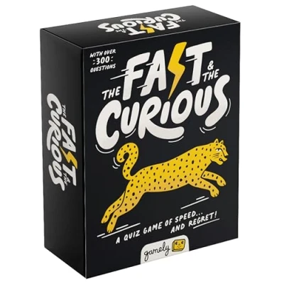 Image of The Fast &amp; Curious brilliant quiz game of speed regret A family friendly party for teens adults 3+ players age 12+