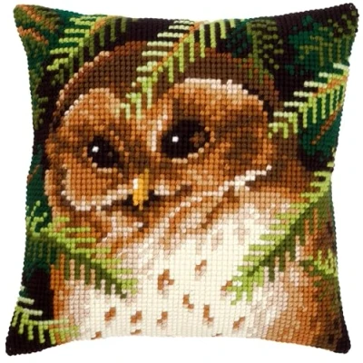 Image of Vervaco Owl Cross Stitch Cushion