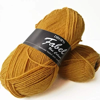 Image of DROPS Fabel 111 UNI Mustard