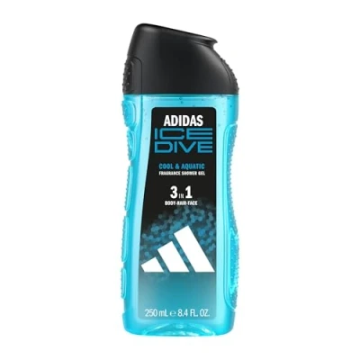 Image of Adidas Gel douche 2 en 1 Ice Dive, shampoing et corps 250 ml