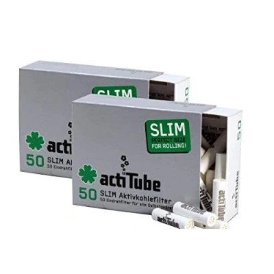 Image of 500 TUNE SLIM Activated carbon Filter 10 x 1950&#039;s Box Display 0.3in Inserting Tips Of Roaches Charcoal
