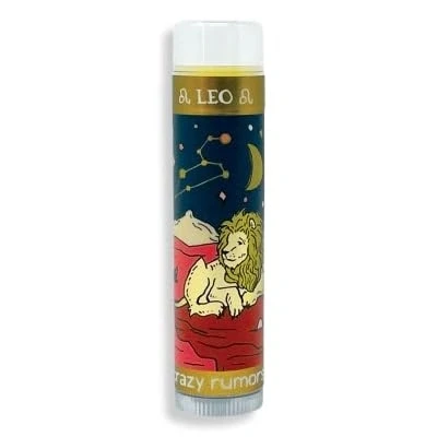 Image of Crazy Rumors Leo (Fire Blend) Zodiac Soothing Lip Balm Stick for Dry Lips, 100% Natural and Vegan 4g