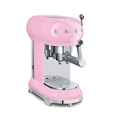 Image of SMEG ECF01PKEU, Espresso machine 50&#039;s Style, Pastel pink