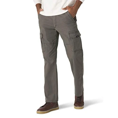 Image of Wrangler Authentics Men&#039;s Relaxed Fit Stretch Cargo Pant Casual, Olive Drab, 34W x 30L