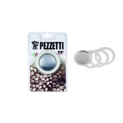 Image of Pezzetti Steelexpress Replacement Parts Set 6 Cups (2 Seals + 1 Filter Insert)