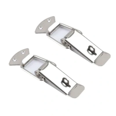 Image of 2 PCS Spring Loaded Toggle Latch Hasp,Stainless Steel Case Chest Box Draw Catch,for Door Window Drawer Toolbox Closet Cabinet