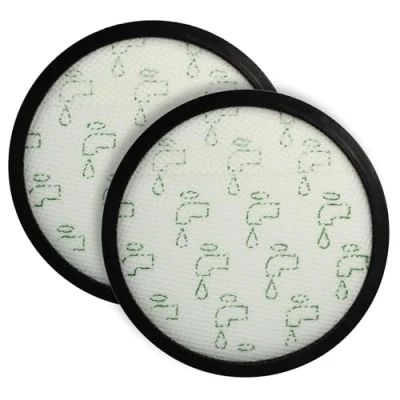 Image of vhbw 2x Replacement Filter compatible with Rowenta Silence Force Cyclonic Parkett RO7236, RO7230, RO7230EA Vacuum Cleaner Exhaust Black White