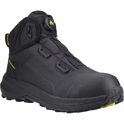 Image of Amblers Mens Ridgeway Safety Boots (10.5 UK) (Black)