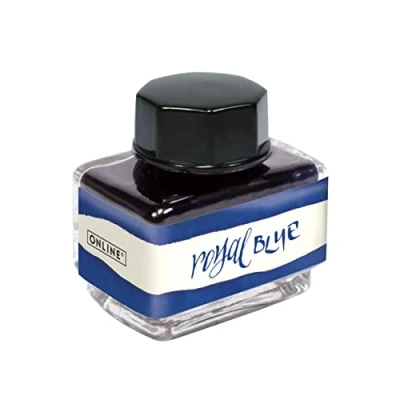 Image of ONLINE Ink Blue, bottle 15 ml, Colourful Fountain for Calligraphy, Handlettering, Writing Ink, Converter, Waterbased