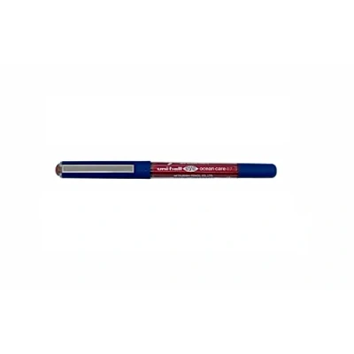 Image of Uni ball Eye Ocean Care UB 157ROP Red Rollerball Pens. Fine 0.7mm Ballpoint Tip for Super Smooth Writing, Drawing, Art, Crafts and Colouring. Fade Water Resistant Liquid Ink. 12 Pack