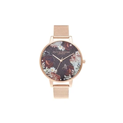 Image of Olivia Burton Analogue Quartz Watch for women with Rose gold colored Stainless Steel bracelet OB16WG80