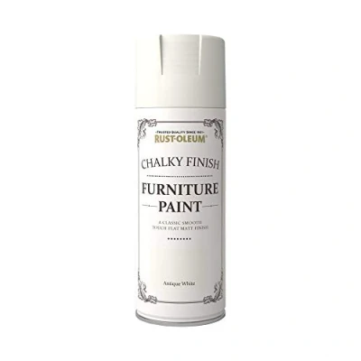 Image of Rust Oleum 400ml Chalky Finish Furniture Spray Paint Antique White